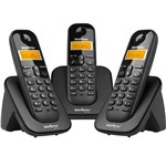 Assistência Técnica e Garantia do produto Telefone Intelbras Sem Fio Ts-3113 Preto com 02 Ramais