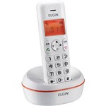 Assistência Técnica e Garantia do produto Telefone Sem Fio Elgin Branco e Laranja TSF-5002 com Identificador de Chamadas