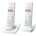 Assistência Técnica e Garantia do produto Telefone Sem Fio Panasonic Branco Dect 6.0 Kx-Tg1712Lbw com Identificador de Chamadas