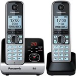 Assistência Técnica e Garantia do produto Telefone Sem Fio Panasonic Silver com Black Piano Kx-Tg6722Lbb com Backup de Energia