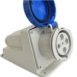 Assistência Técnica e Garantia do produto Tomada Sobrepor Steck 3p+t 63a 9H Azul 250v Newkon N4509