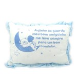 Assistência Técnica e Garantia do produto Travesseiro Azul com Frase Papi 35cm X 28cm