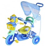 Assistência Técnica e Garantia do produto Triciclo Gangorra Infantil com Empurrador, Música e Luzes Cachorro Bel Fix Azul