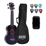 Assistência Técnica e Garantia do produto Ukulele Soprano Mahalo Mr1bk Preto C/ Afinador e Capa