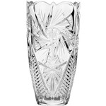 Assistência Técnica e Garantia do produto Vaso Bojudo Pinwheel Luxo 20cm Cristal Transparente - Bohemia