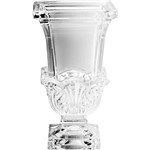 Assistência Técnica e Garantia do produto Vaso de Cristal Deco Wolff Transparente 14x14x24,8cm - Rojemac