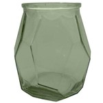 Assistência Técnica e Garantia do produto Vaso de Vidro Origami 19cm Verde - 58304