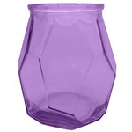 Assistência Técnica e Garantia do produto Vaso de Vidro Origami 19cm Violeta - 58303