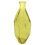 Assistência Técnica e Garantia do produto Vaso de Vidro Origami 31cm Amarelo - 58296