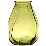 Assistência Técnica e Garantia do produto Vaso de Vidro Origami 35cm Amarelo - 58302