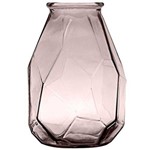 Assistência Técnica e Garantia do produto Vaso de Vidro Origami 35cm Rosa - 58301