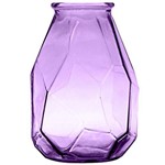 Assistência Técnica e Garantia do produto Vaso de Vidro Origami 35cm Violeta - 58299