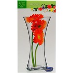 Assistência Técnica e Garantia do produto Vaso Decorativo Acinturado Bohemia Transparente 30,7x14,5x14,5cm