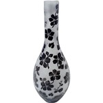 Assistência Técnica e Garantia do produto Vaso Decorativo Alto Relevo Bon Goumert Incolor - (40x12,5x12,5cm)