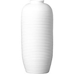Assistência Técnica e Garantia do produto Vaso Decorativo Frisado Grande 1783 Ana Maria Branco Alto Brilho - (54x23x23cm)