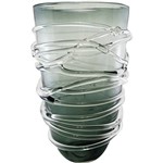 Assistência Técnica e Garantia do produto Vaso Decorativo Luxe Sole Cinza 36,5x23x23cm