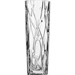 Assistência Técnica e Garantia do produto Vaso Decorativo Slim Labyrinth Rojemac Cristal Bohemia Transparente 25,5x7x7cm