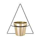 Assistência Técnica e Garantia do produto Vaso Dourado com Suporte Pequeno - Mart