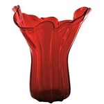 Assistência Técnica e Garantia do produto Vaso em Murano Vermelho 56 X 48 Cm