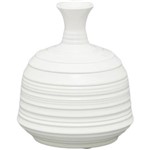 Assistência Técnica e Garantia do produto Vaso Ornamental de Cerâmica Cream Branco - Prestige