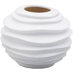 Assistência Técnica e Garantia do produto Vaso Ornamental de Cerâmica Hive Branco 19,7x19,7x15,8cm - Prestige