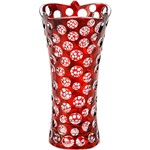 Assistência Técnica e Garantia do produto Vaso Points 35cm Vermelho - Prestige