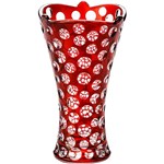 Assistência Técnica e Garantia do produto Vaso Points 25cm Vermelho - Prestige