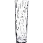 Assistência Técnica e Garantia do produto Vaso Slim Labyrinth 30,5cm Cristal Transparente - Bohemia