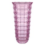 Assistência Técnica e Garantia do produto Vaso Square Pink em Cristal Ecológico 30Cm - 23222