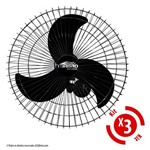 Assistência Técnica e Garantia do produto Ventilador de Parede Oscilante 60cm Preto Turbão 200W Bivolt - Kit 3 Unidades