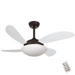 Assistência Técnica e Garantia do produto Ventilador de Teto Marrom Corten Fly Branco 220v C/ Controle