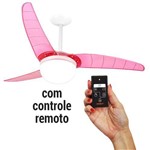 Assistência Técnica e Garantia do produto Ventilador de Teto Spirit 302 Rosa Neon Lustre Globo com Controle Remoto Cr01 - 127v