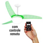 Assistência Técnica e Garantia do produto Ventilador de Teto Spirit 302 Verde Neon Lustre Globo com Controle Remoto Cr01 - 127v