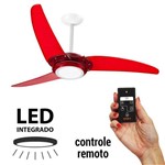 Assistência Técnica e Garantia do produto Ventilador de Teto Spirit 303 Vermelho LED Controle Remoto 127v