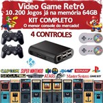Assistência Técnica e Garantia do produto Video Game Retrô 10200 Jogos + 4 Controles 64GB
