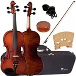Assistência Técnica e Garantia do produto Violino Completo Profissional 4/4 + Case Luxo Ve244 Eagle