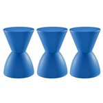 Assistência Técnica e Garantia do produto 3 X Banquetas Tub - Prince - Azul